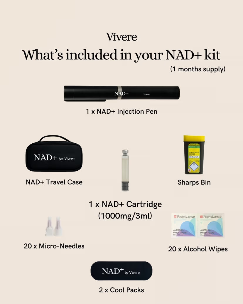 NAD+ Injection  refil cathridge two months supply
